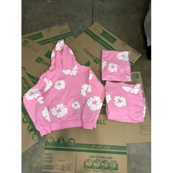 Denim Tears Hoodie Pink Medium, & Large - Picture 4 of 5